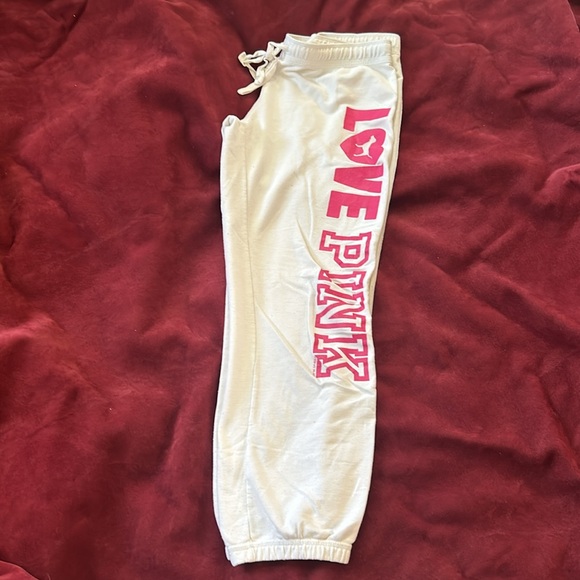 Vintage LOVE PINK Joggers Y2K RARE- White - Picture 2 of 10